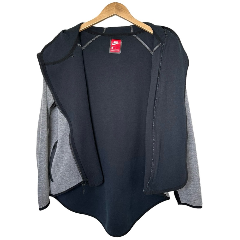 Nike Sportswear Tech Fleece Women's Full Zip Cape Hoodie Carbon Heath Size Large - Picture 11 of 16